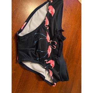 Men's Flamingo Print Drawstring Swim Briefs Size L